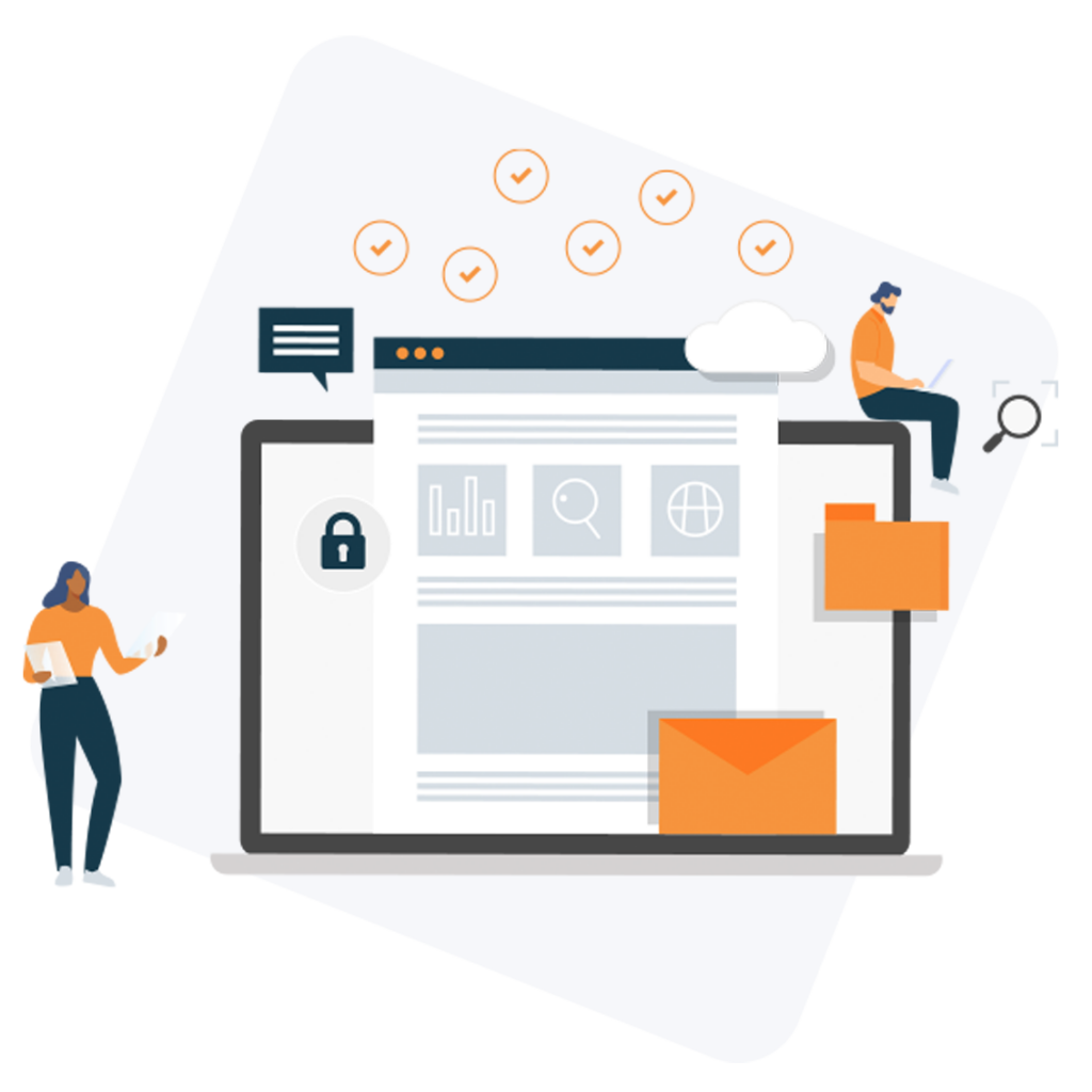 LinkPoint Connect for Salesforce CRM and email integration brainstorming graphic