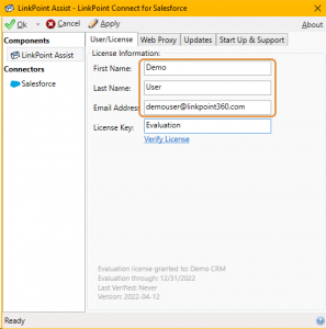 Configure LinkPoint Connect