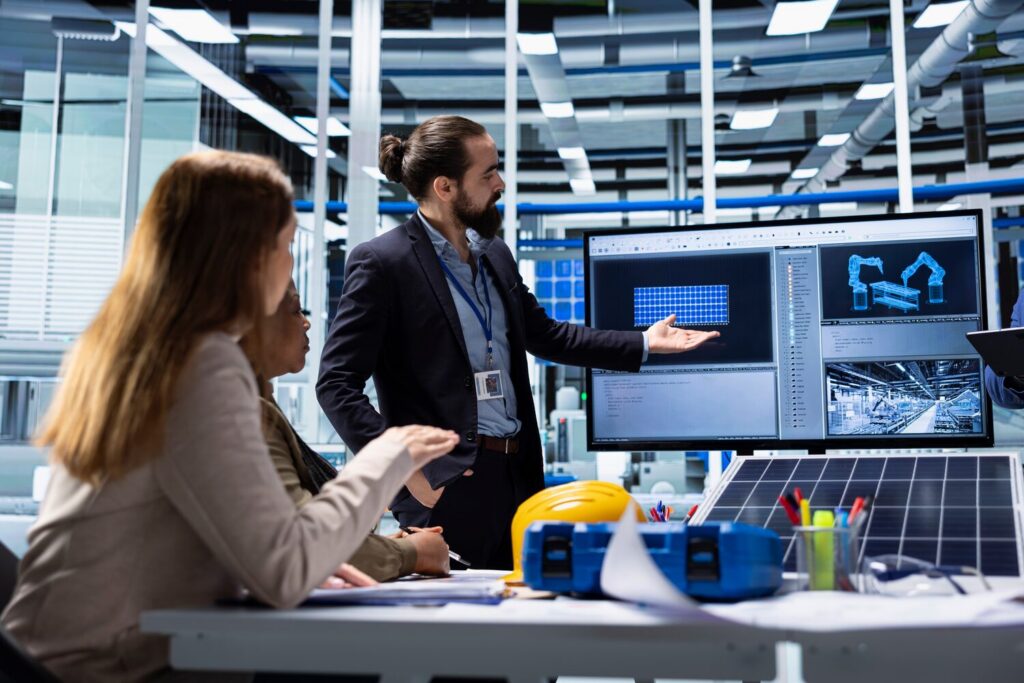 Managers reviewing clean data on a screen | CRM statistics