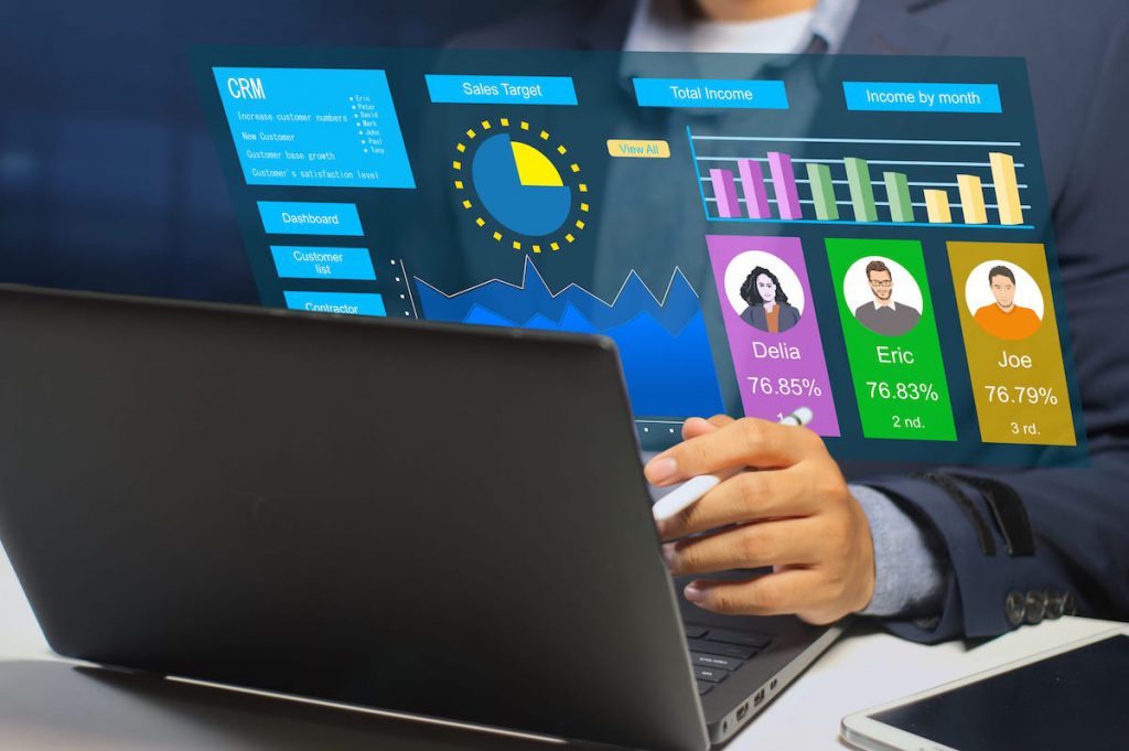 Man analyzing CRM data | CRM statistics