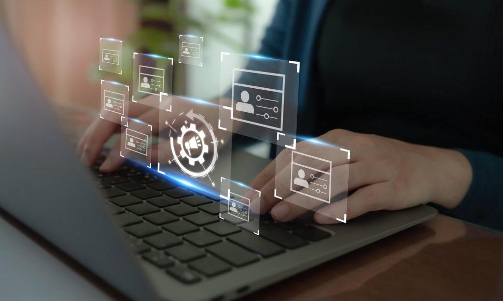 Laptop with icons floating above it | Einstein Activity Capture limitations