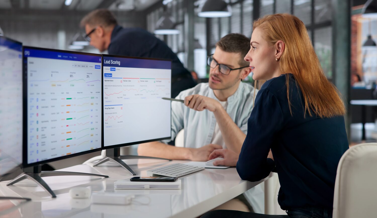 Sales manager analyzing data | Einstein Activity Capture pricing